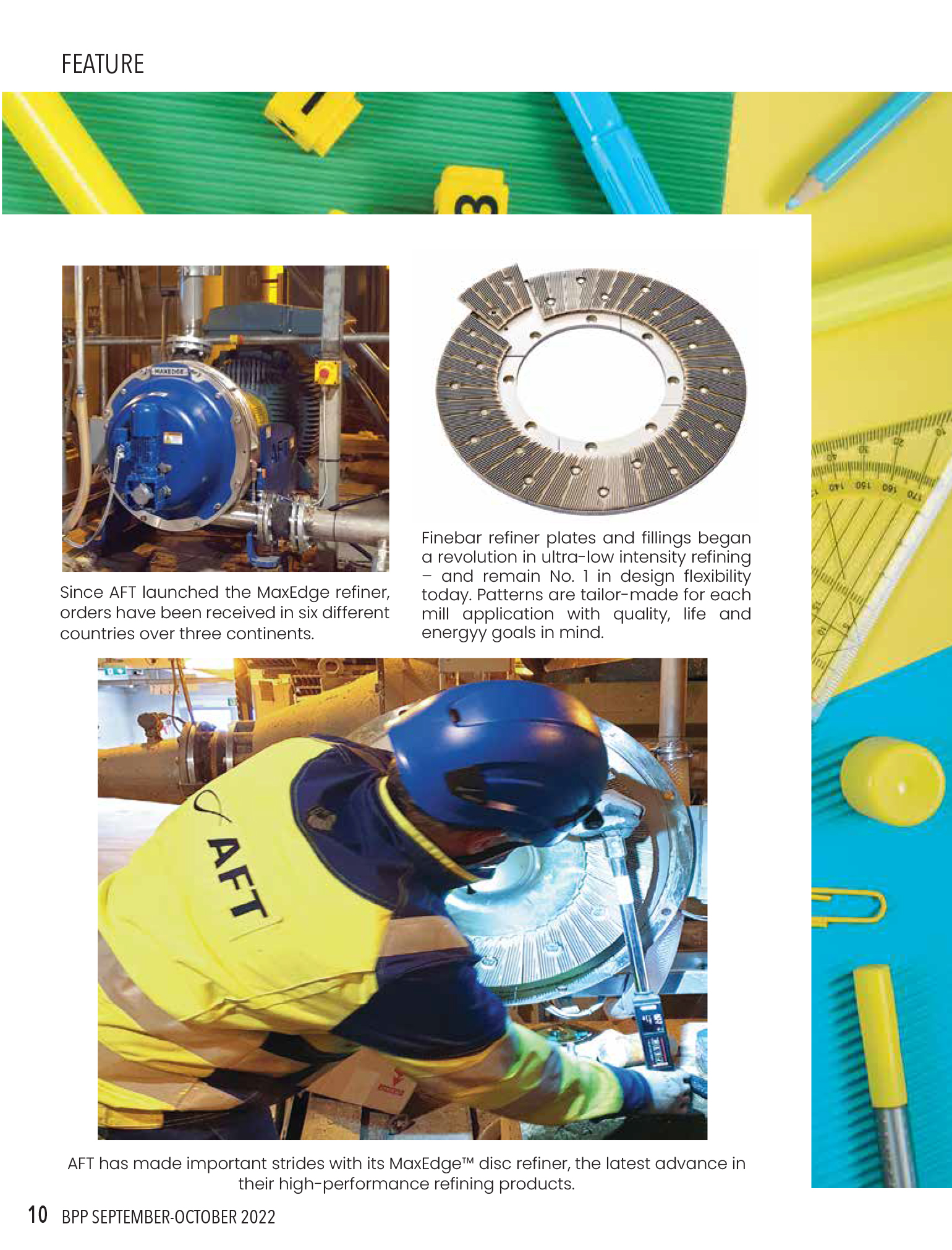 AFT MaxEdge Refiner article published in Bangladesh Pulp & Paper Magazine